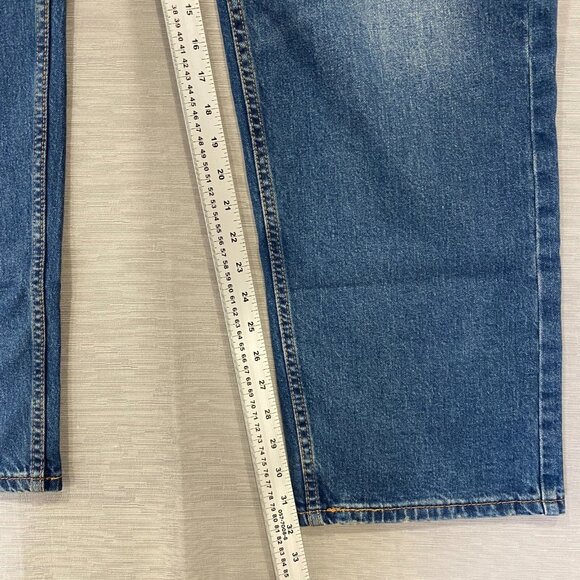 Levi's 505 Jeans Mens 40 x 32 Straight Leg Regular Fit Medium Wash Denim Pants - Picture 7 of 13